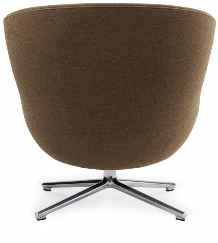 Fauteuil bas en aluminium et tissu marron Hyg - Normann Copenhagen