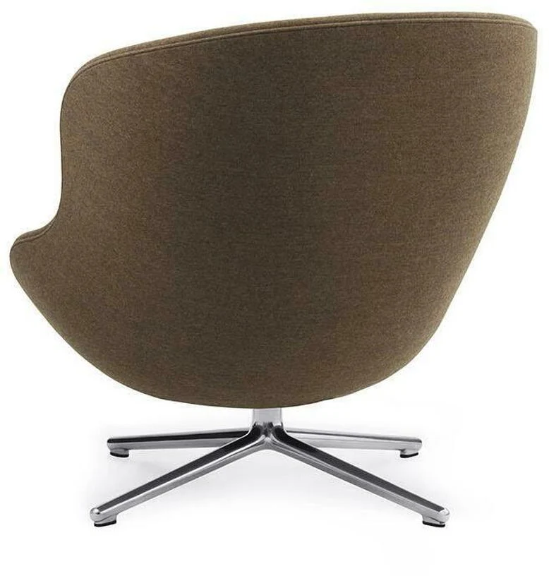 Fauteuil bas en aluminium et tissu marron Hyg - Normann Copenhagen