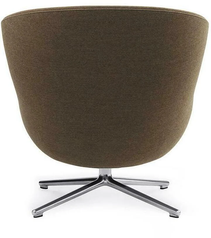 Fauteuil bas en aluminium et tissu marron Hyg - Normann Copenhagen