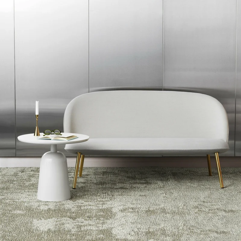 Table basse en acier warm grey Turn table Warm Grey - Normann Copenhagen