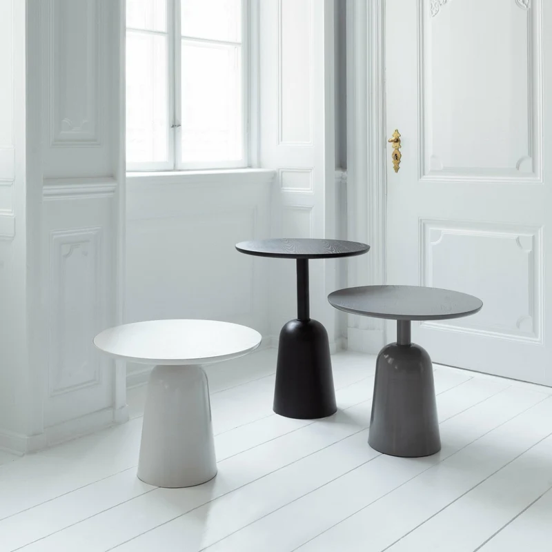 Table basse en acier grise Turn table Grey - Normann Copenhagen