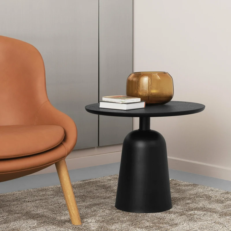 Table basse en acier noire Turn table noir - Normann Copenhagen