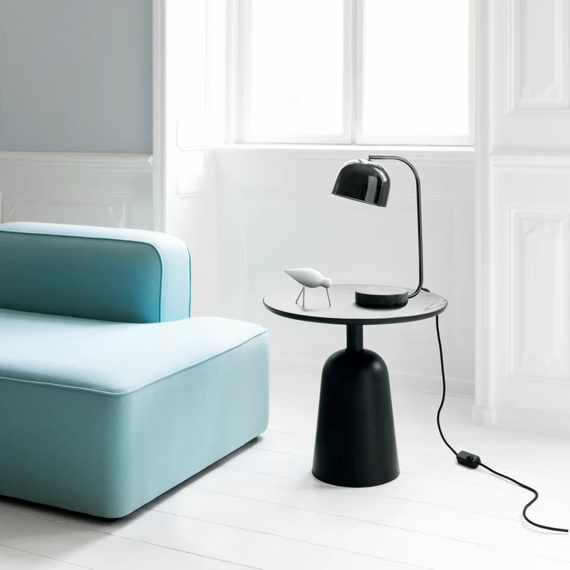 Table basse en acier noire Turn table noir - Normann Copenhagen