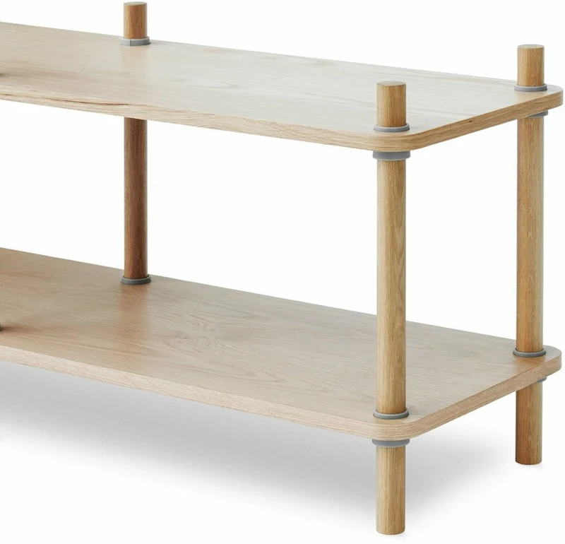 Bibliothèque en bois de chêne 2 étages Jam Oak/grey - Normann Copenhagen