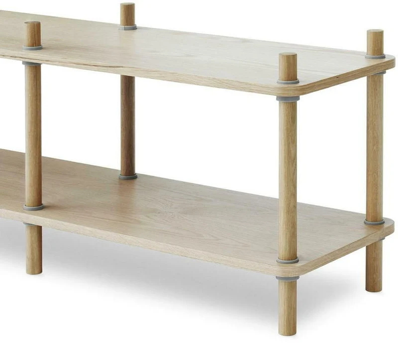 Bibliothèque en bois de chêne 2 étages Jam Oak/grey - Normann Copenhagen