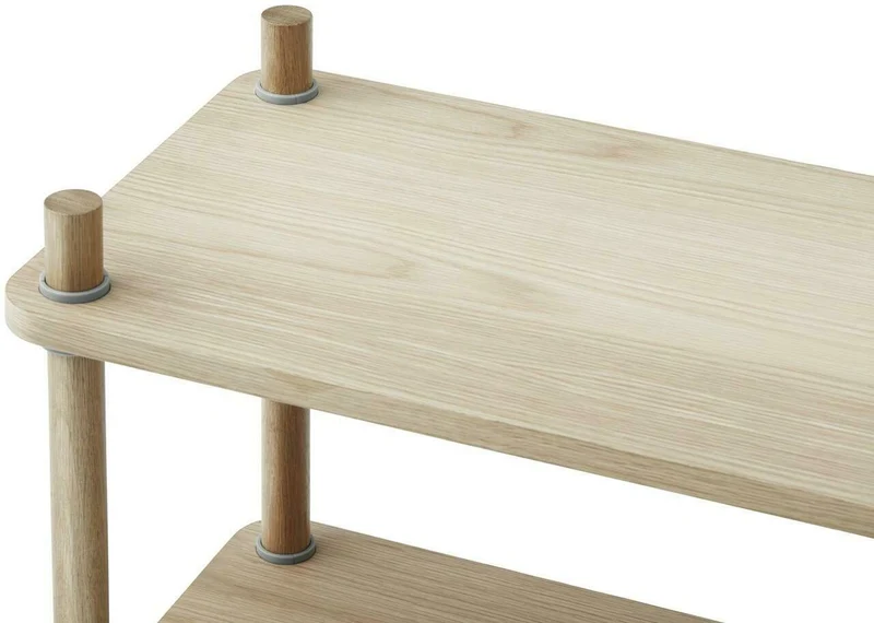 Bibliothèque en bois de chêne 2 étages Jam Oak/grey - Normann Copenhagen