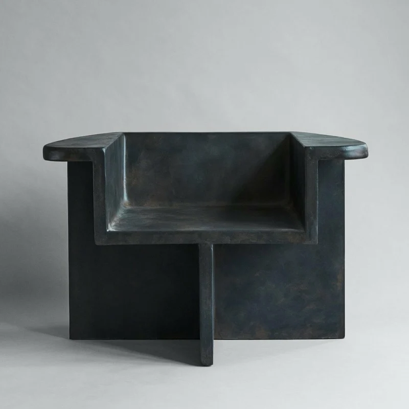 Fauteuil de salon noir Brutus - 101 Copenhagen