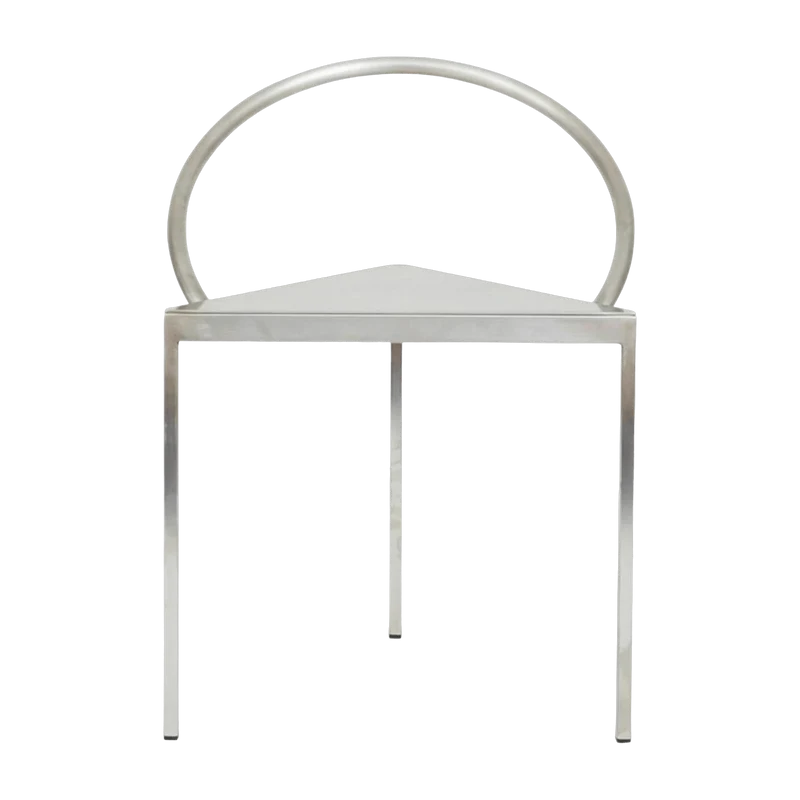 Chaise en acier argenté Triangolo - Frama