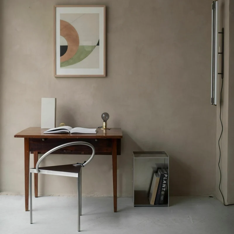 Chaise en acier argenté Triangolo - Frama