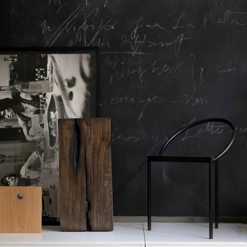 Chaise en acier noir Triangolo - Frama