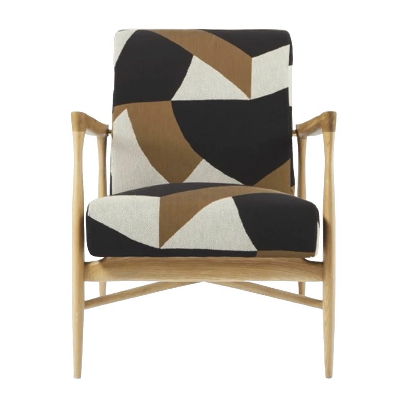 Fauteuil naturel tissu Lelièvre Dalai Floating - Red Edition