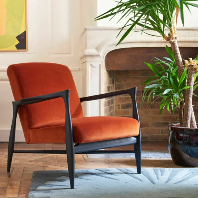 Fauteuil naturel tissu Lelièvre Dalai Floating - Red Edition