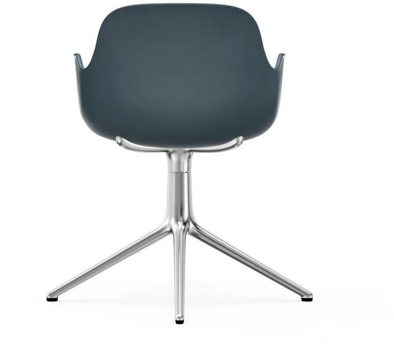 Chaise avec accoudoirs en aluminium et pp bleu Form - Normann Copenhagen