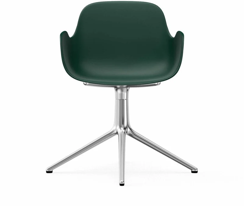 Chaise avec accoudoirs en aluminium et pp vert Form - Normann Copenhagen