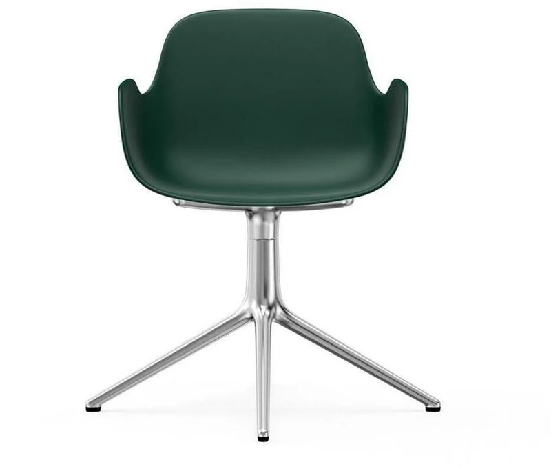 Chaise avec accoudoirs en aluminium et pp vert Form - Normann Copenhagen
