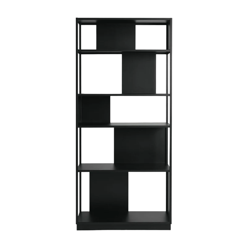 Bibliothèque en métal noir 90 cm Arlequin - Resistub