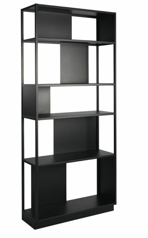 Bibliothèque en métal noir 90 cm Arlequin - Resistub