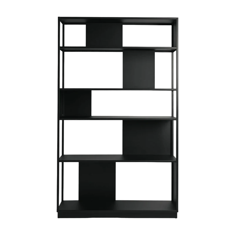 Bibliothèque en métal noir 120 cm Arlequin - Resistub