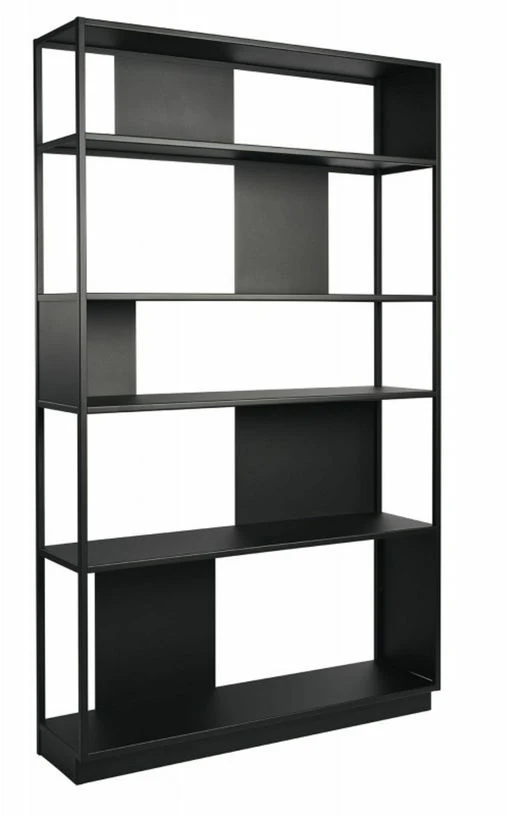 Bibliothèque en métal noir 120 cm Arlequin - Resistub