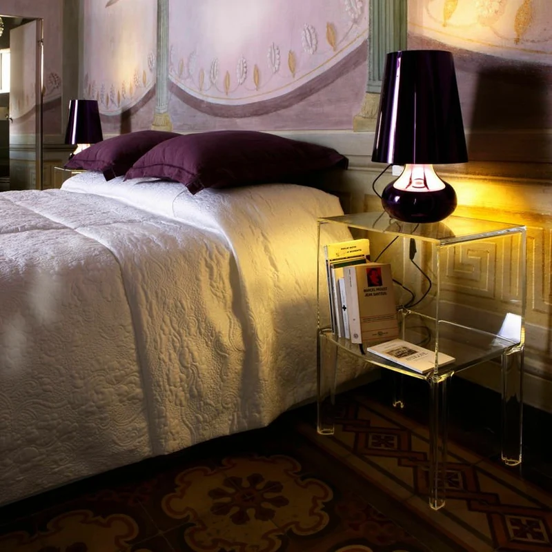 Table de chevet transparente Ghost Buster piccolo - Kartell