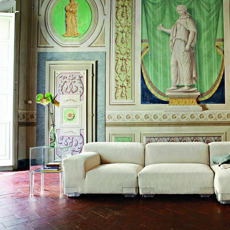 Table de chevet transparente Ghost Buster piccolo - Kartell