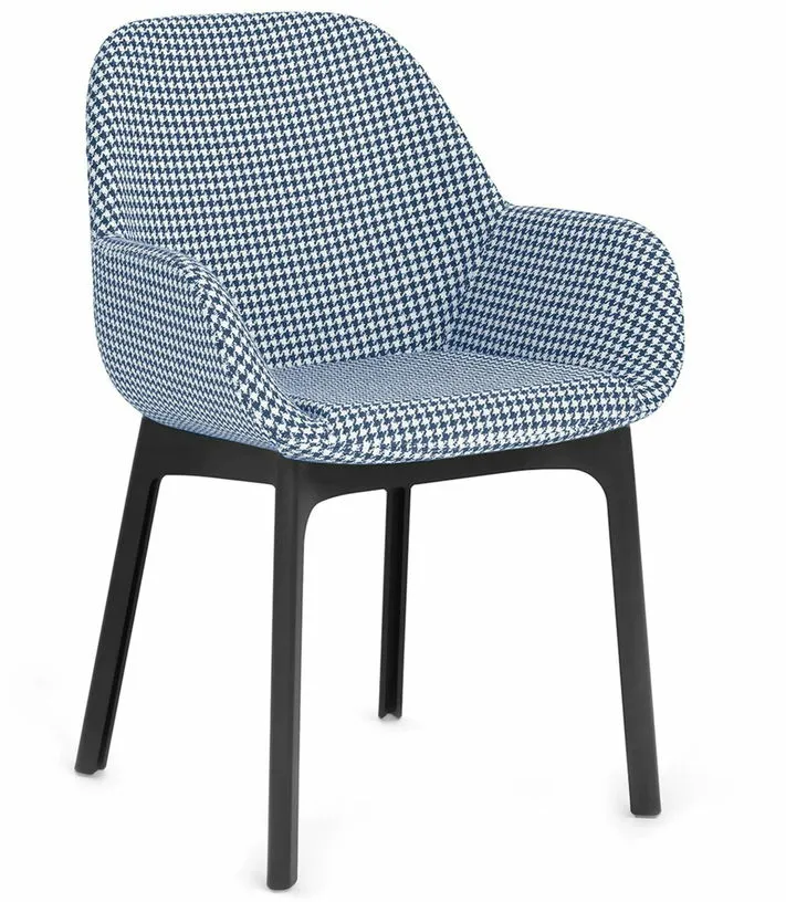Chaise avec accoudoirs bleu Clap - Kartell
