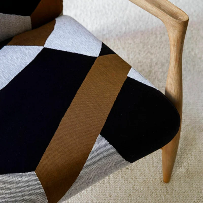 Fauteuil naturel tissu bouclette Floating - Red Edition