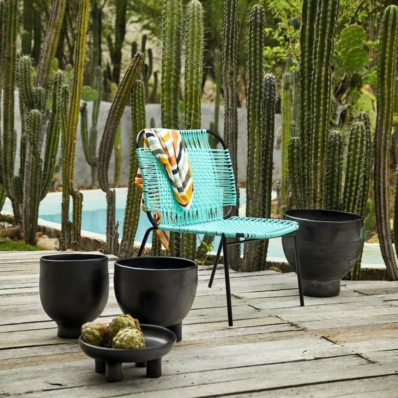 Chaise lounge noir Cielo - Ames