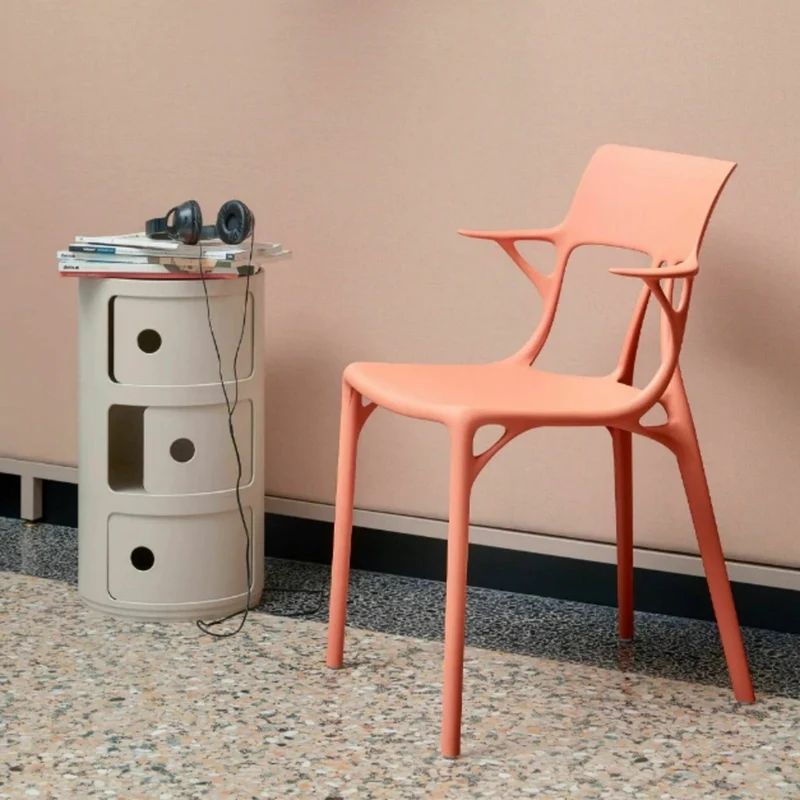 Table de chevet Componibili Bio design crème 3 tiroirs - Kartell