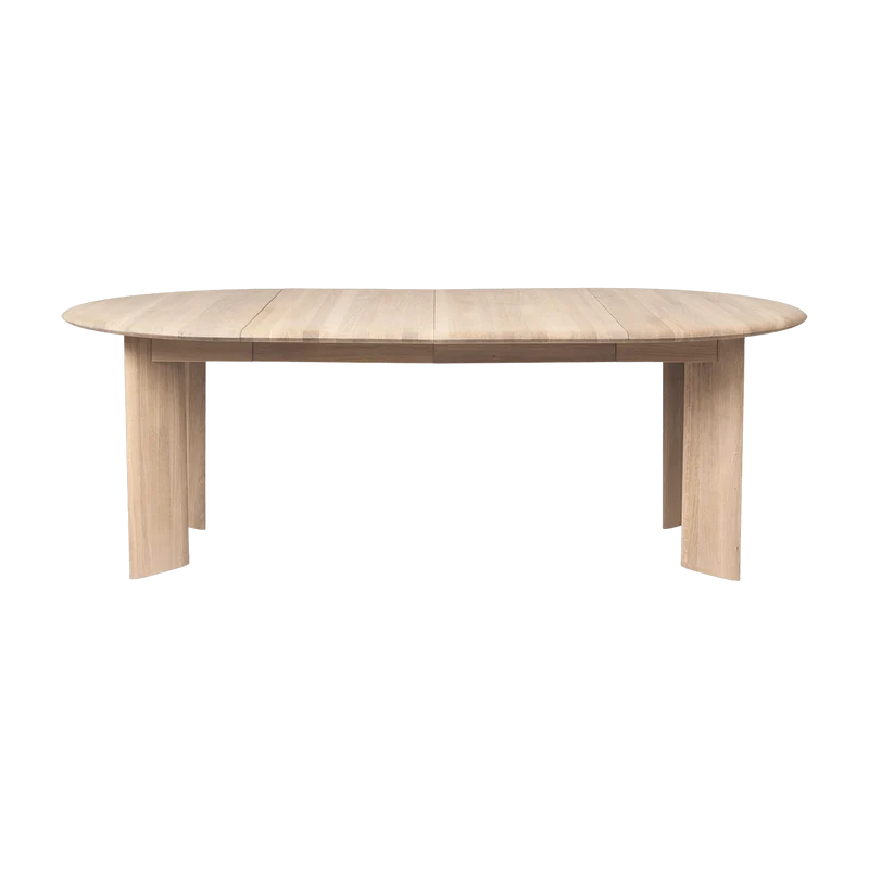 Table à rallonge x2 en chêne blanchi huilé Bevel - Ferm Living