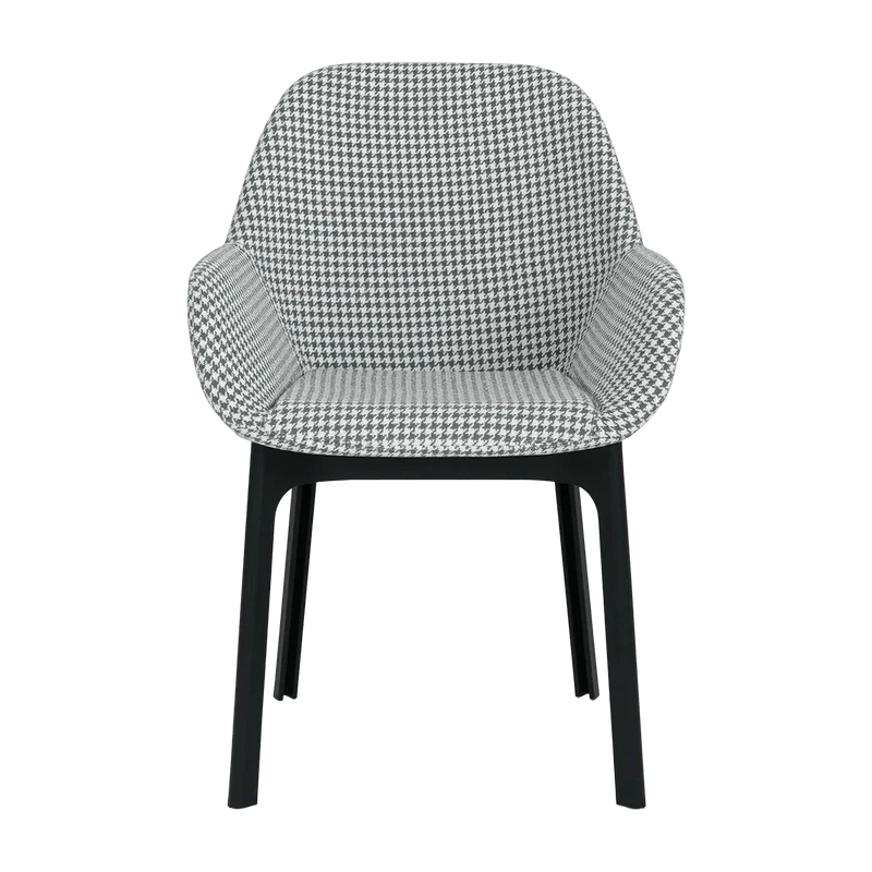 Chaise avec accoudoirs gris Clap - Kartell