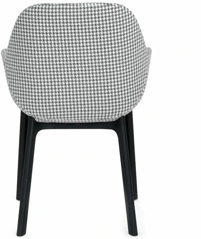 Chaise avec accoudoirs gris Clap - Kartell