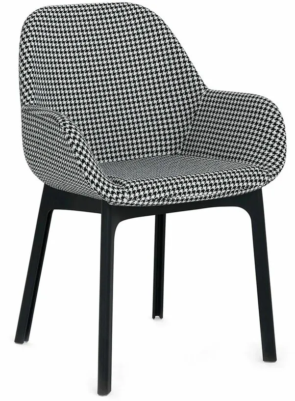 Chaise avec accoudoirs noir Clap - Kartell