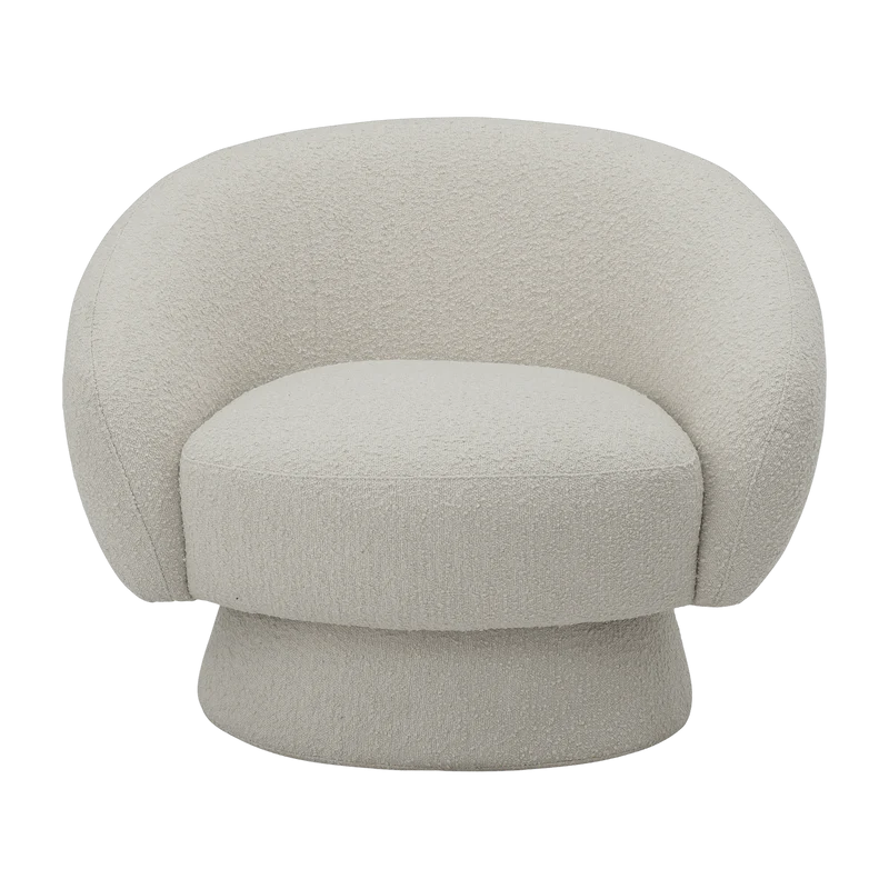 Fauteuil en tissu bouclé Ted - Bloomingville