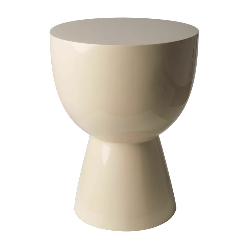Tabouret beige laqué Tip Tap - Pols Potten