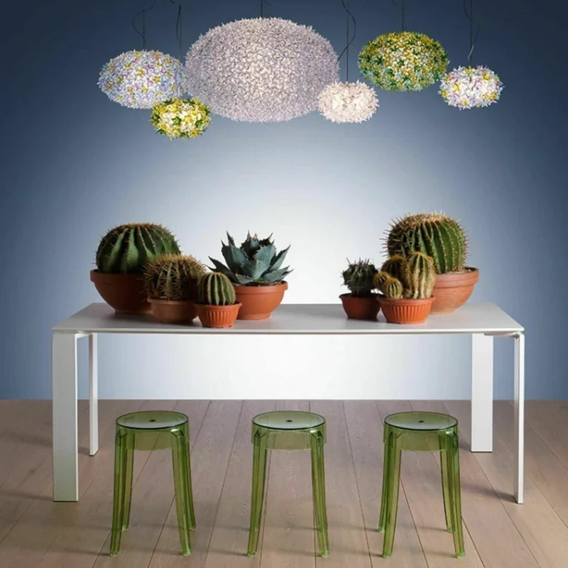 Tabouret gris 75 cm Charles Ghost - Kartell