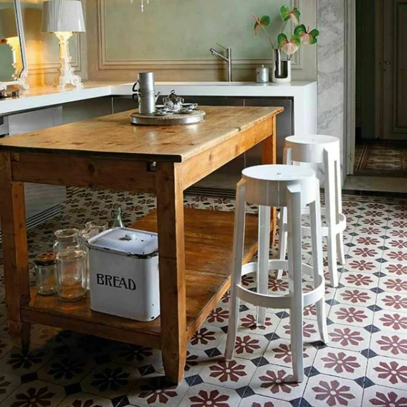 Tabouret noir 75 cm Charles Ghost - Kartell