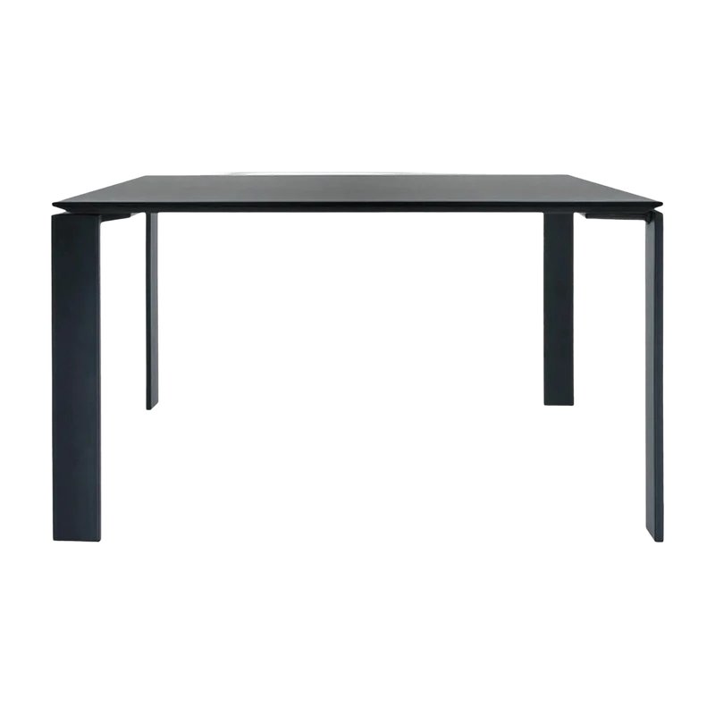 Table à manger noir 128x128 Four tavolo - Kartell
