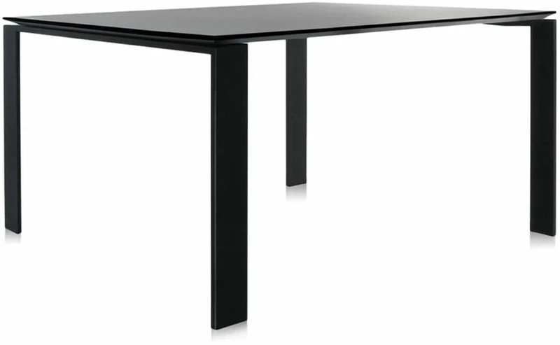 Table à manger noir 128x128 Four tavolo - Kartell