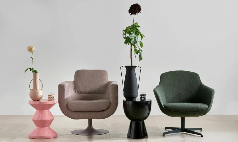 Tabouret rose laqué Zig Zag - Pols Potten