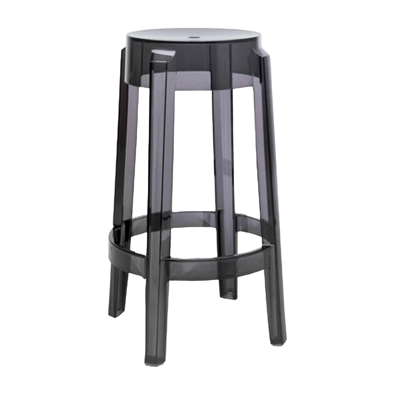 Tabouret gris 65 cm Charles Ghost - Kartell