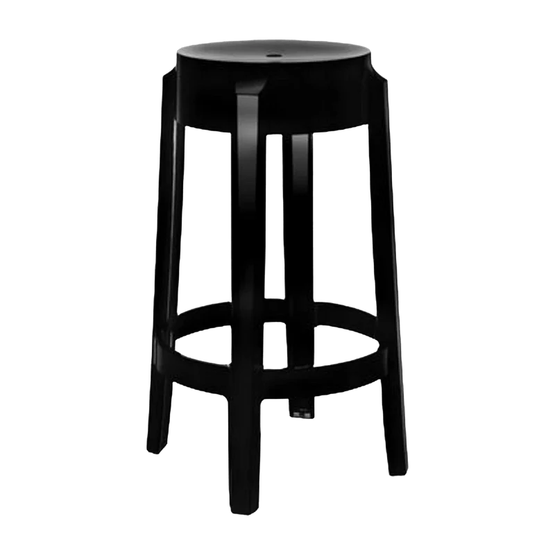 Tabouret noir 65 cm Charles Ghost - Kartell