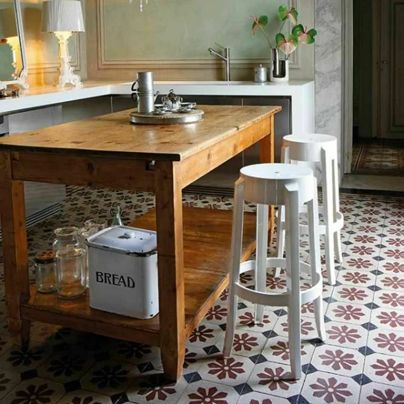Tabouret noir 65 cm Charles Ghost - Kartell