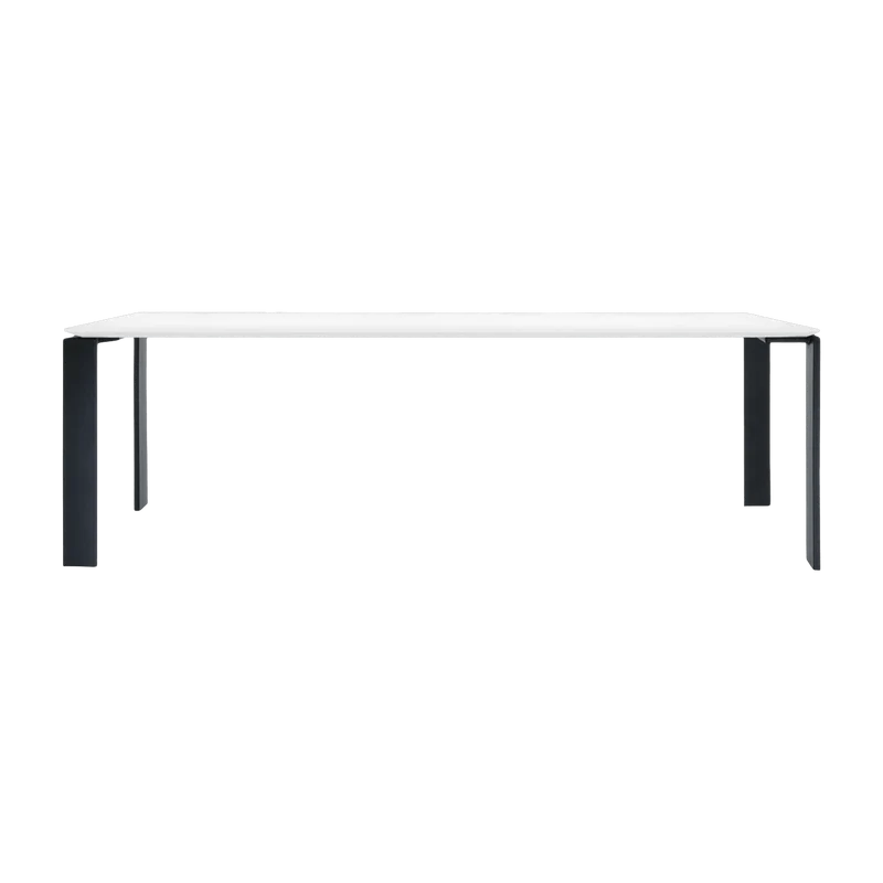 Table à manger noir et blanc 223x79 Four tavolo - Kartell