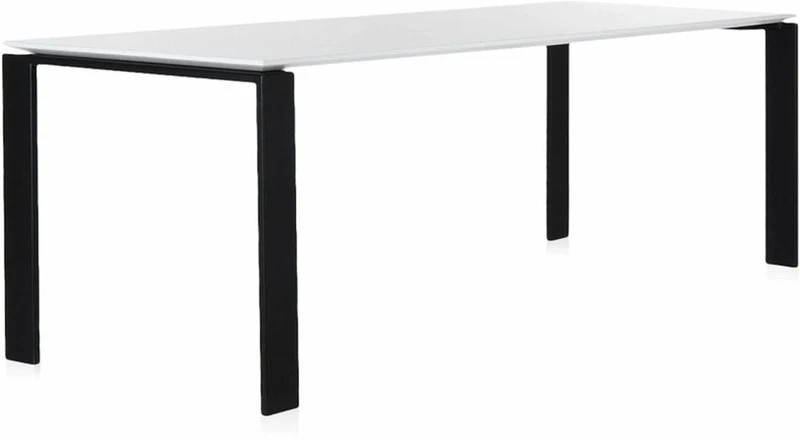 Table à manger noir et blanc 223x79 Four tavolo - Kartell