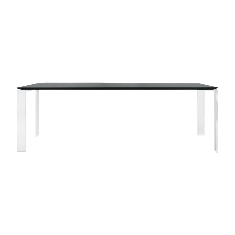 Table à manger blanc et noir 223x79 Four tavolo - Kartell