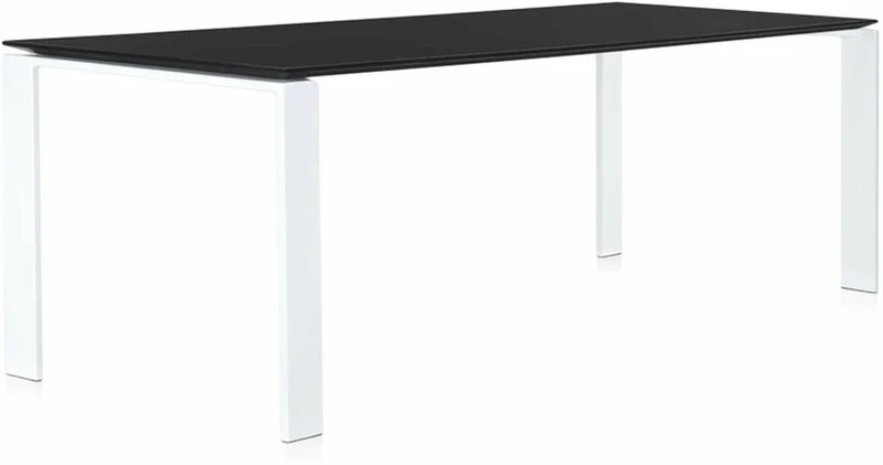 Table à manger blanc et noir 223x79 Four tavolo - Kartell