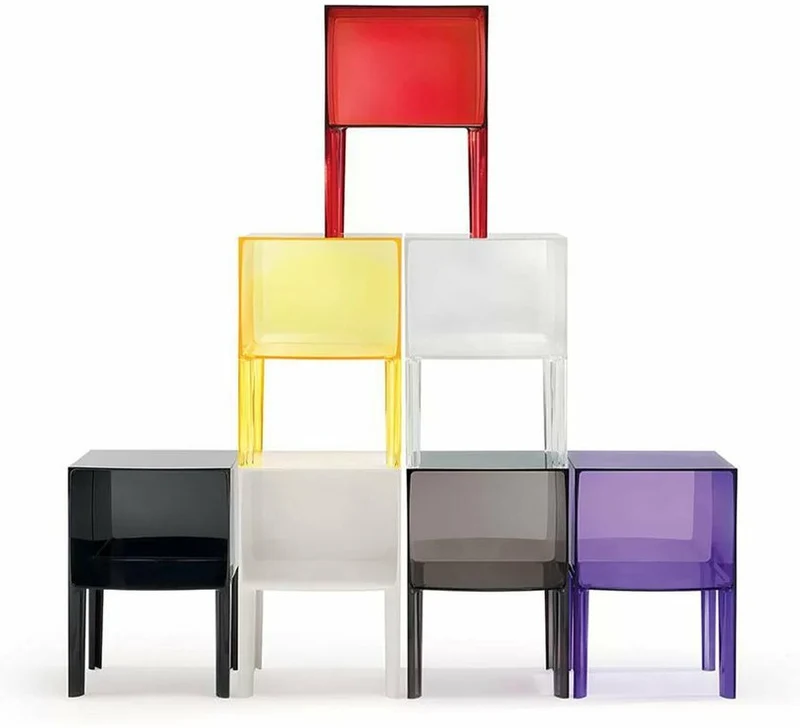 Table de chevet blanc Ghost buster piccolo - Kartell