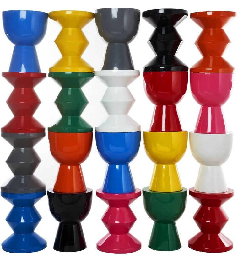 Tabouret blanc laqué Tip Tap - Pols Potten