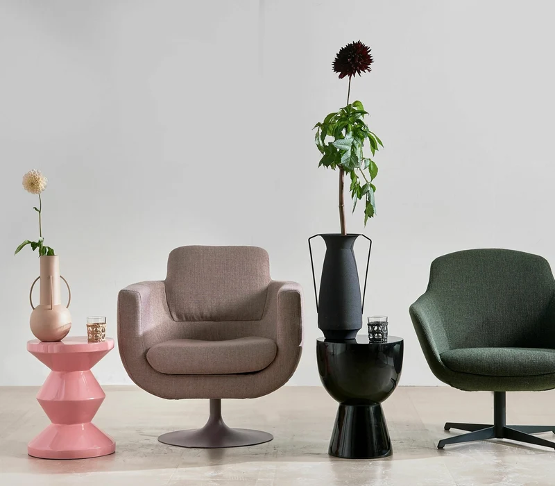 Tabouret noir laqué Tip Tap - Pols Potten